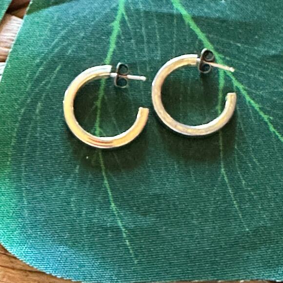 BOGO FREE SMALL GOLDEN HOOPS (second hole?) - Picture 1 of 4